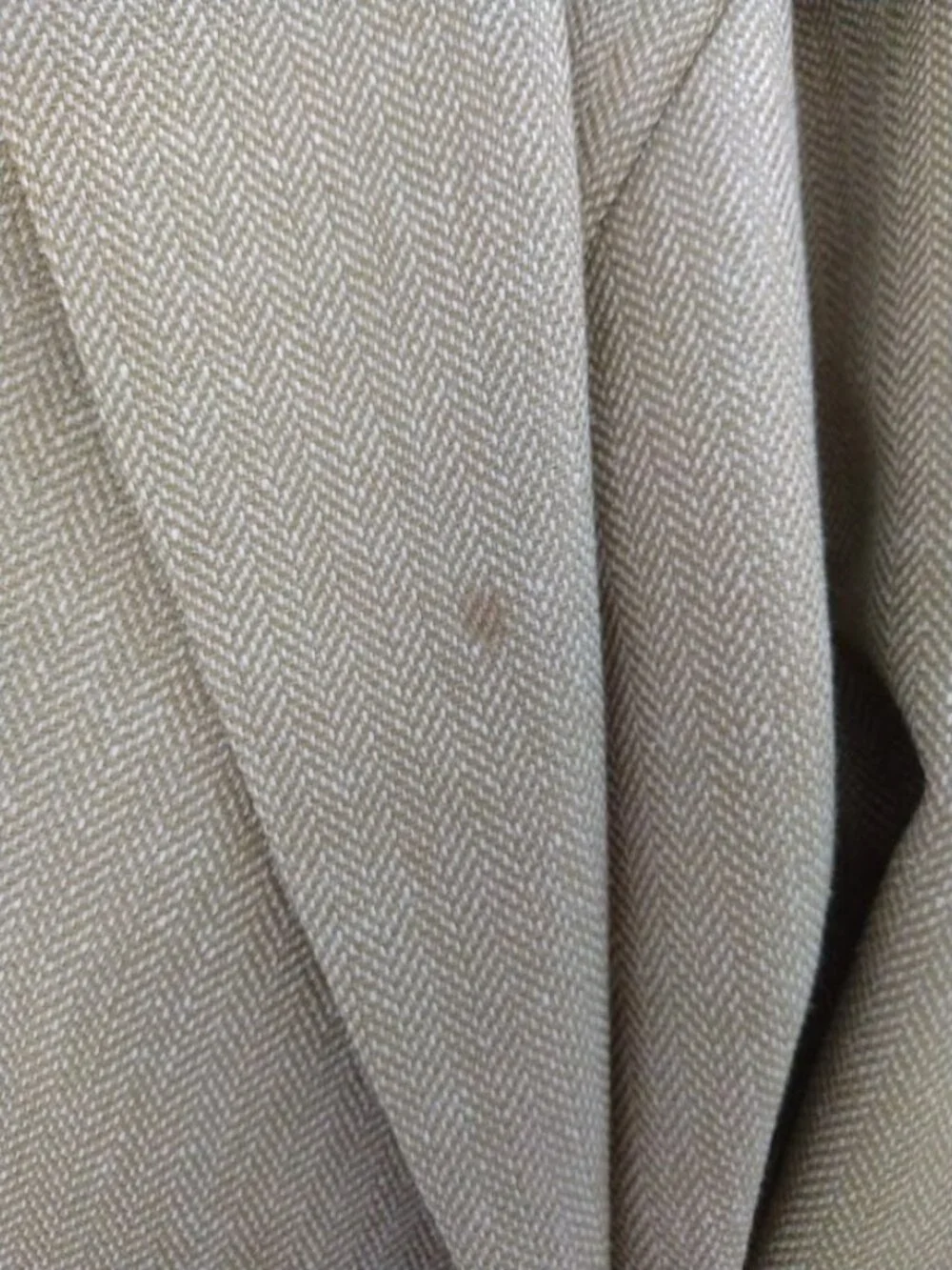 Petrocelli Men's 54R Sportcoat Jacket Silk & Wool Blend Beige Tan Lined FLAWS